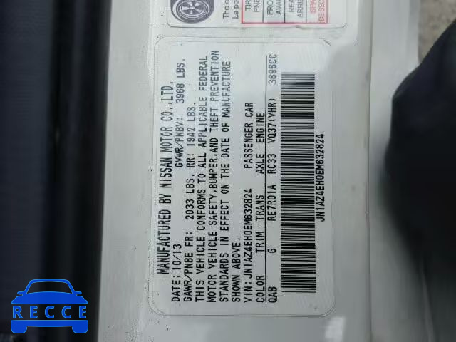 2014 NISSAN 370Z JN1AZ4EH0EM632824 image 9