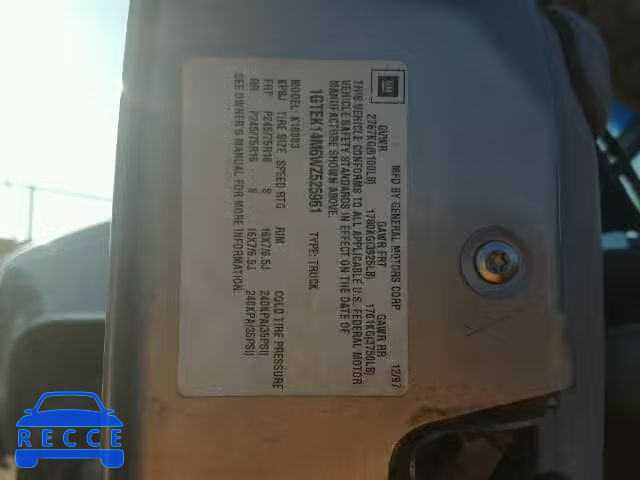 1998 GMC SIERRA 1GTEK14M6WZ525961 image 9