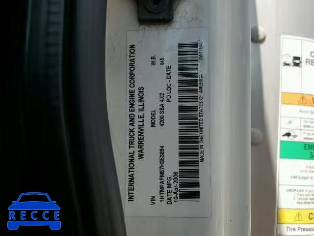2007 INTERNATIONAL 4000 1HTMPAFM57H353894 image 9