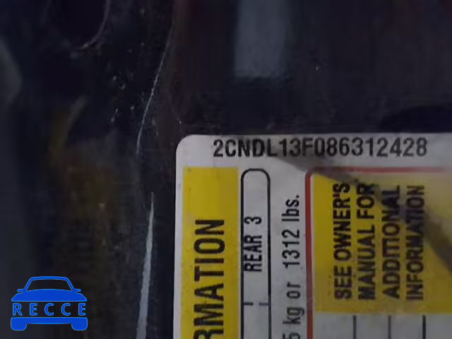 2008 CHEVROLET EQUINOX 2CNDL13F086312428 Bild 9