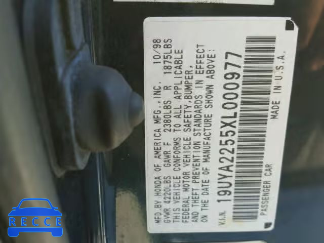 1999 ACURA 3.0CL 19UYA2255XL000977 image 9