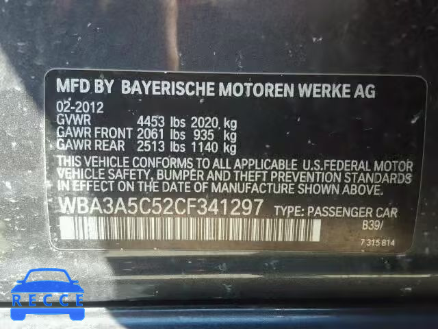 2012 BMW 328 WBA3A5C52CF341297 image 9