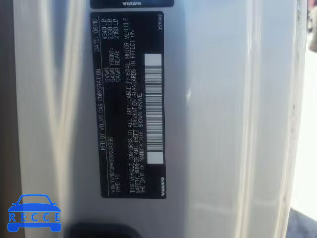 2011 VOLVO C30 YV1672MK6B2224596 image 9