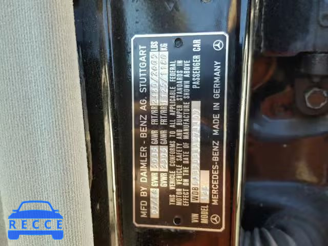 1986 MERCEDES-BENZ 560 WDBCA39D3GA274409 Bild 9