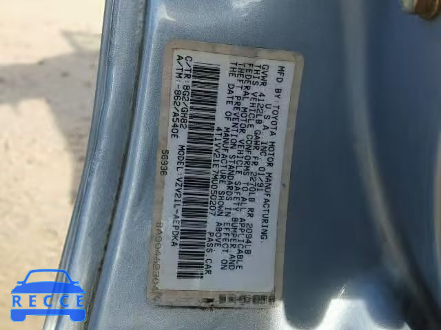 1991 TOYOTA CAMRY 4T1VV21E7MU050207 image 9