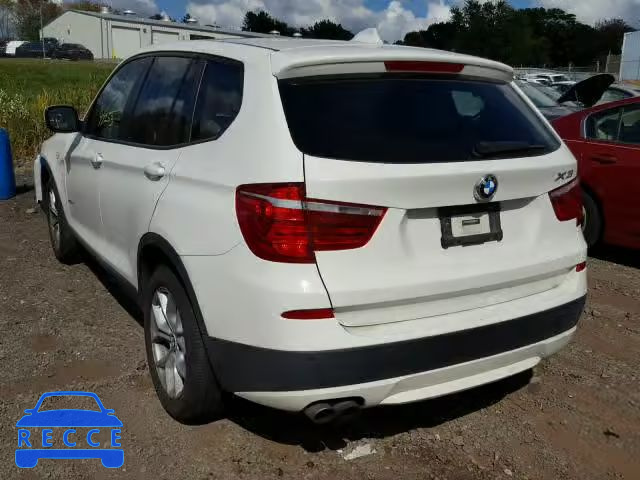 2012 BMW X3 5UXWX7C59CL889274 зображення 2