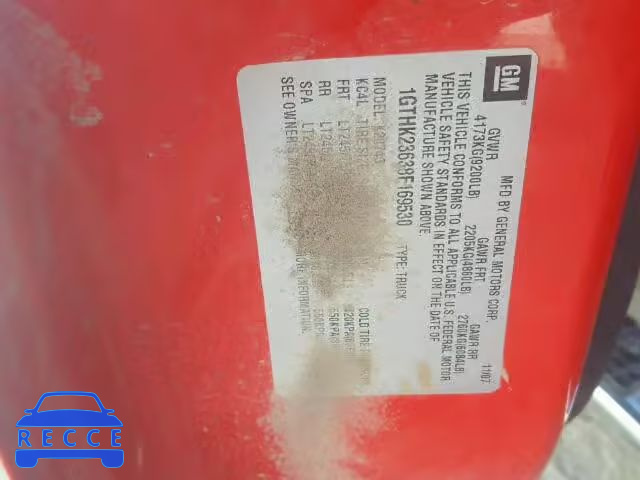2008 GMC SIERRA 1GTHK23638F169530 image 9