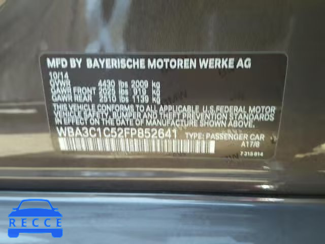 2015 BMW 328 WBA3C1C52FP852641 image 9