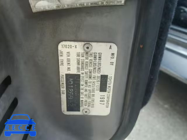 1988 TOYOTA MR2 JT2AW15C4J0126982 image 9
