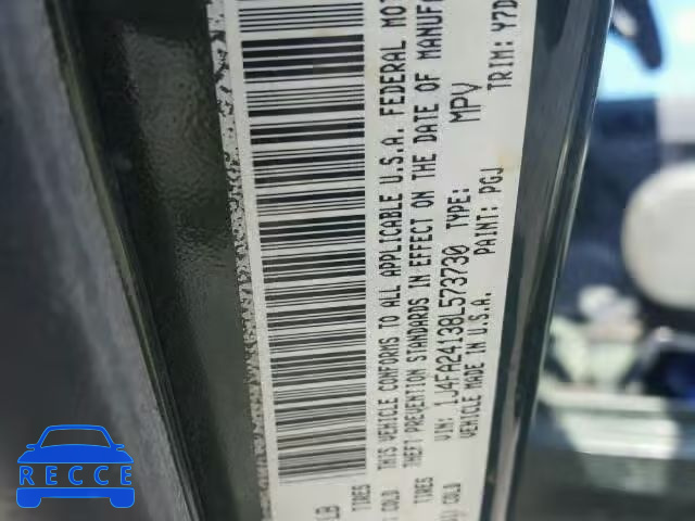 2008 JEEP WRANGLER 1J4FA24138L573730 image 9