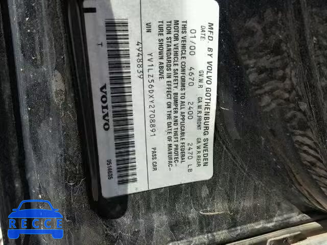 2000 VOLVO V70 YV1LZ56DXY2708891 Bild 9