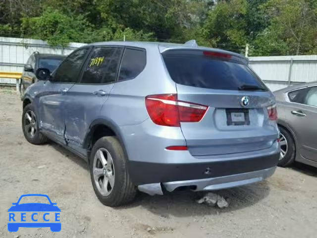 2011 BMW X3 5UXWX5C5XBLW14323 image 2