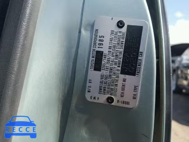 1986 TOYOTA TERCEL JT2AL35W2G0209866 image 9