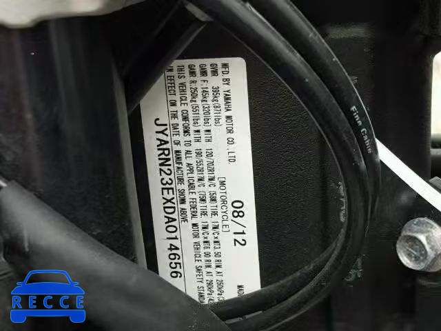 2013 YAMAHA YZFR1 JYARN23EXDA014656 image 9