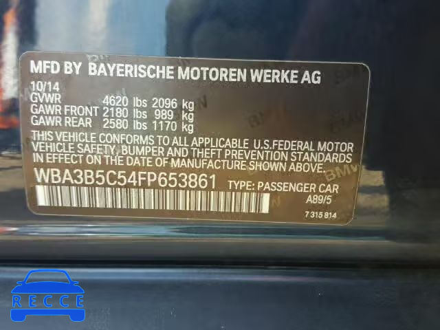2015 BMW 328 WBA3B5C54FP653861 Bild 9