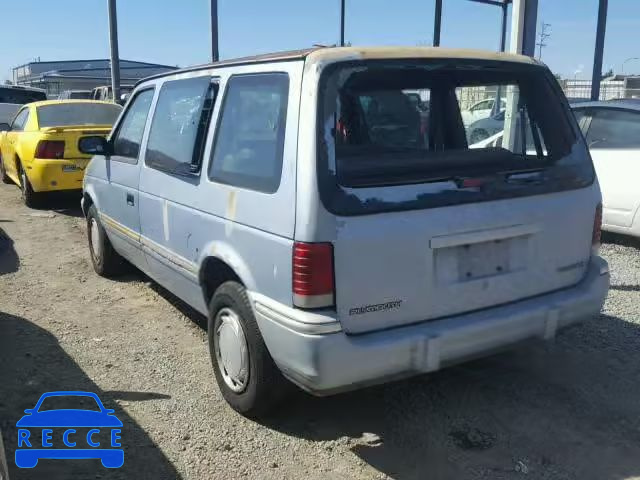 1992 PLYMOUTH VOYAGER 2P4GH2534NR723560 image 2