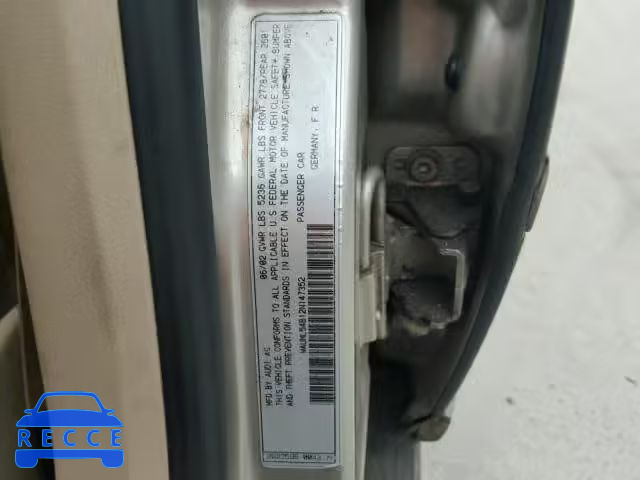 2002 AUDI A6 WAUML54B12N147352 image 9