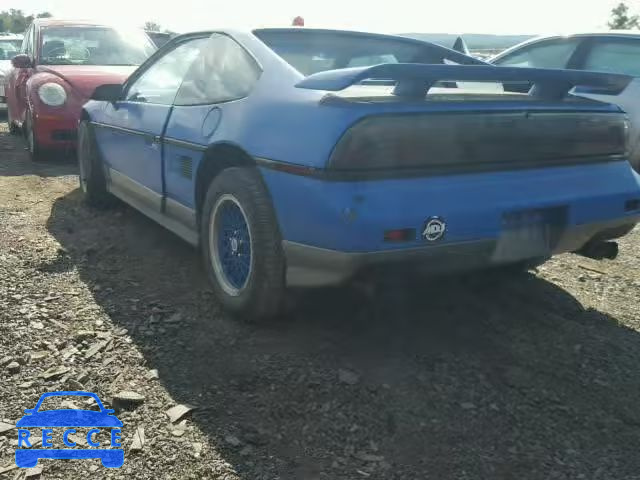 1987 PONTIAC FIERO 1G2PG1194HP231035 image 2