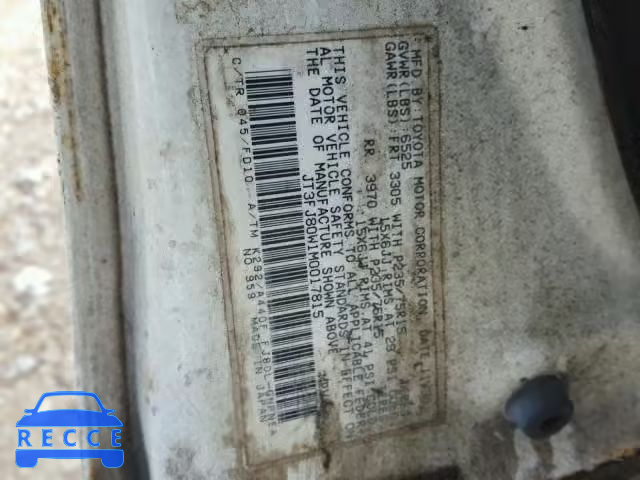 1991 TOYOTA LAND CRUIS JT3FJ80W1M0017815 зображення 9