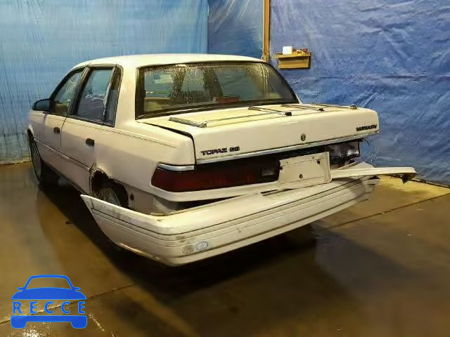 1992 MERCURY TOPAZ 1MECM36X9NK646543 зображення 2