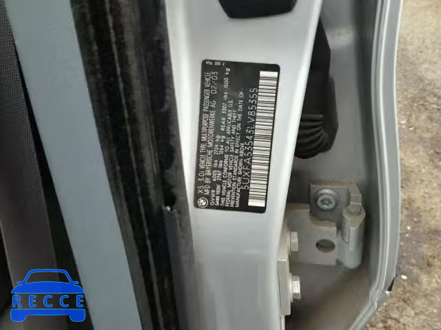 2003 BMW X5 5UXFA53543LV85355 image 9