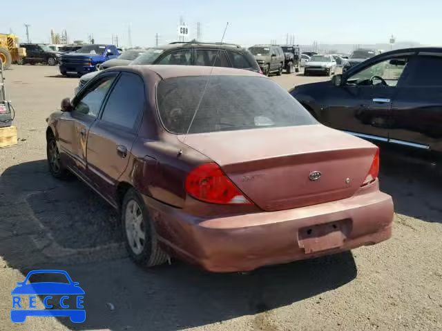 2002 KIA SPECTRA KNAFB121625119531 image 2