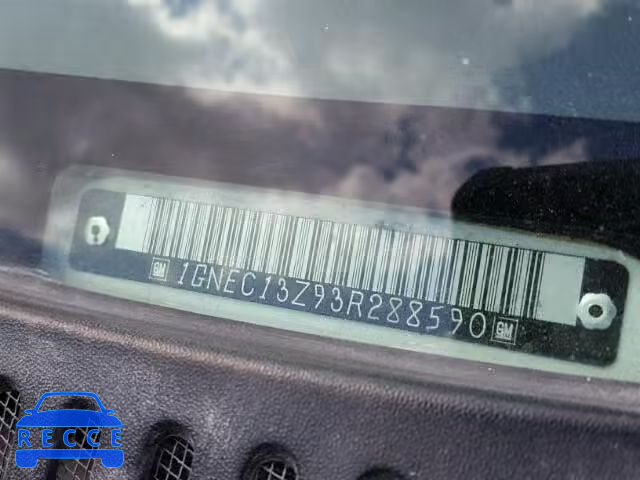 2003 CHEVROLET TAHOE 1GNEC13Z93R288590 image 9