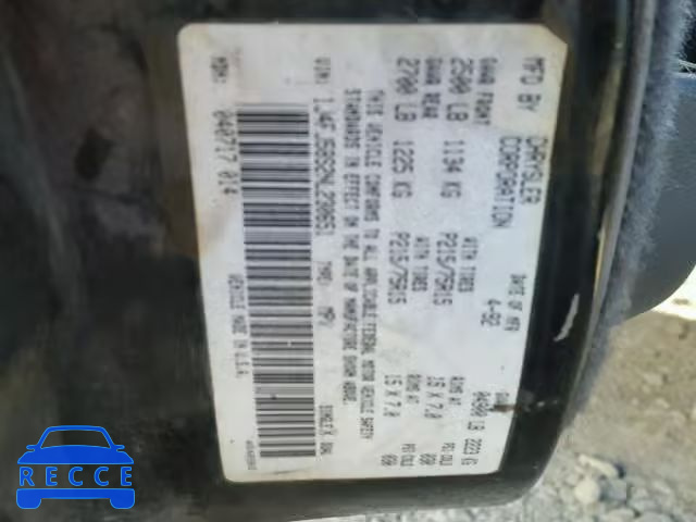1992 JEEP CHEROKEE 1J4FJ58S2NL230651 Bild 9