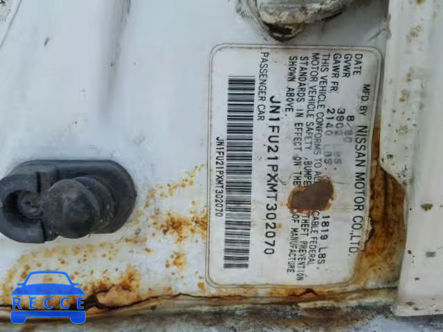 1991 NISSAN STANZA JN1FU21PXMT302070 image 9