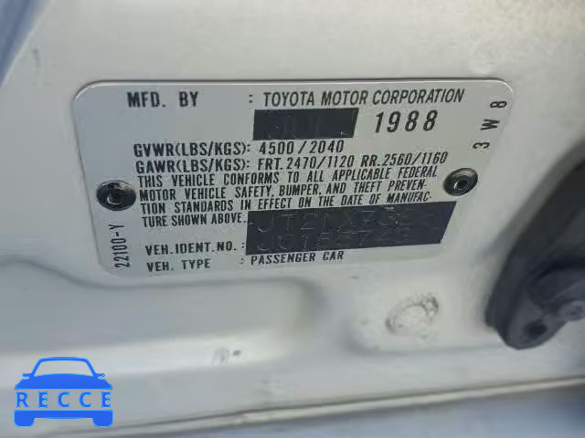 1988 TOYOTA CRESSIDA JT2MX73E8J0155743 image 9