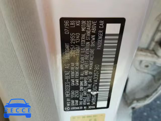1997 MERCEDES-BENZ S WDBGA33G7VA335780 image 9