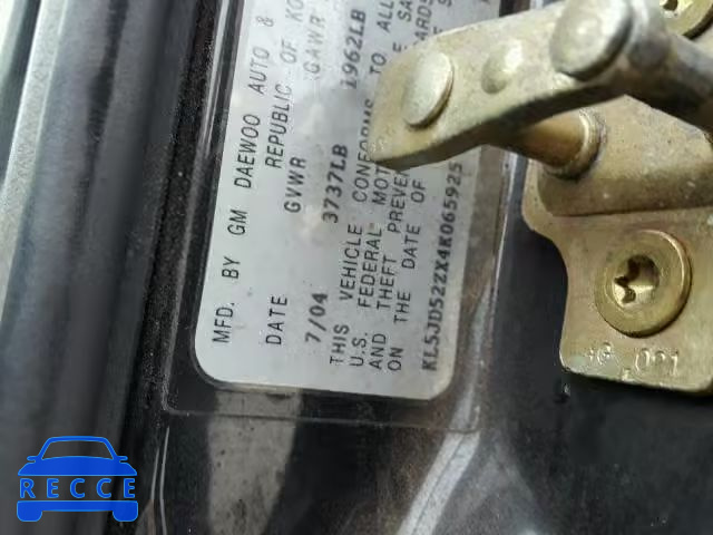 2004 SUZUKI FORENZA KL5JD52ZX4K065925 image 9