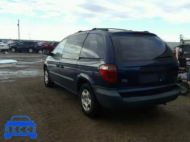 2001 DODGE CARAVAN 1B8GP25G51B100754 image 2