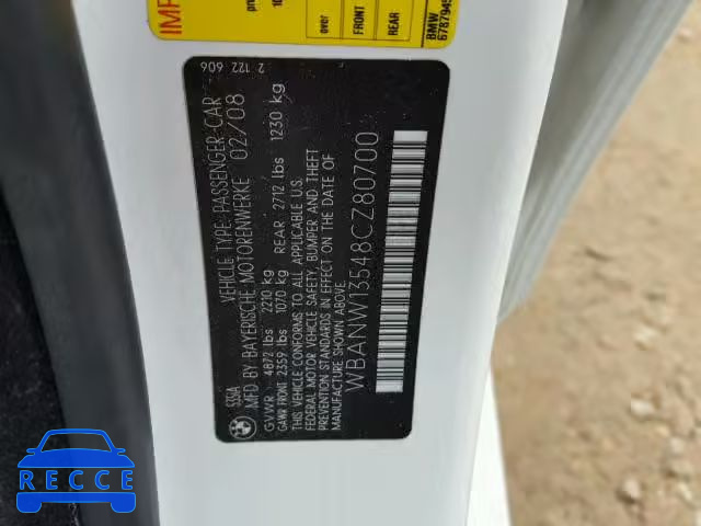 2008 BMW 535 WBANW13548CZ80700 зображення 9