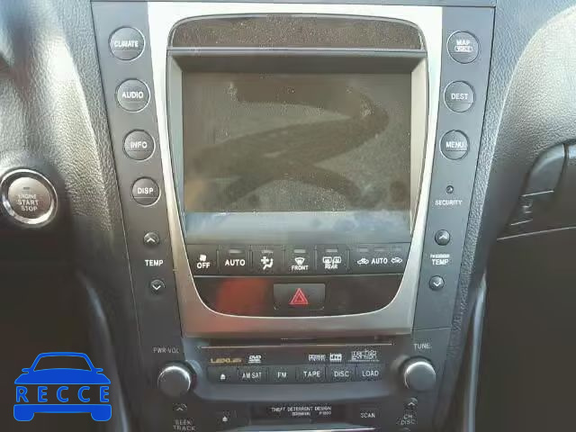 2006 LEXUS GS GENERAT JTHCH96S160001278 image 8