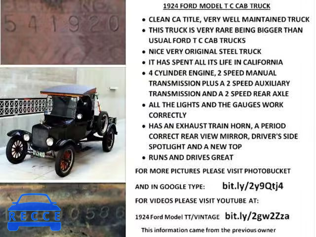 1924 FORD MODEL T 14890586 image 10