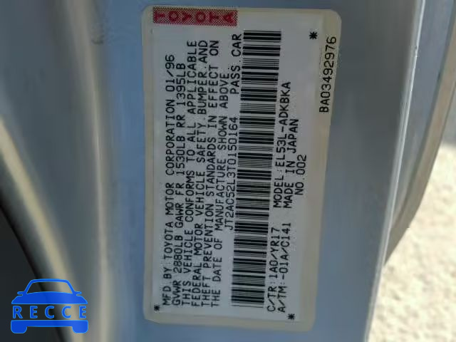 1996 TOYOTA TERCEL JT2AC52L3T0150164 image 9