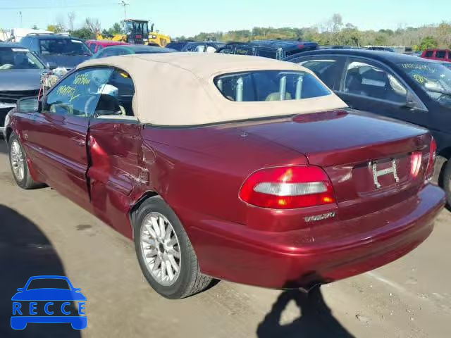 2000 VOLVO C70 YV1NC56D3YJ007934 image 2