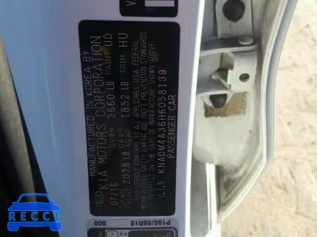 2017 KIA RIO KNADM4A36H6058139 image 9