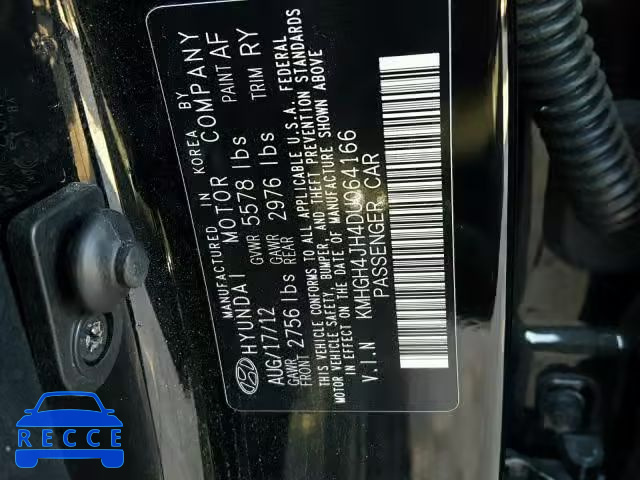 2013 HYUNDAI EQUUS KMHGH4JH4DU064166 Bild 9