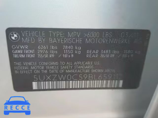 2011 BMW X5 5UXZW0C59BL659112 Bild 9