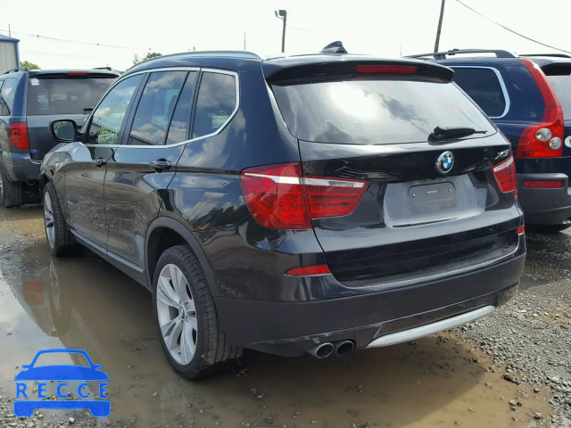 2012 BMW X3 XDRIVE3 5UXWX7C57CL737266 зображення 2