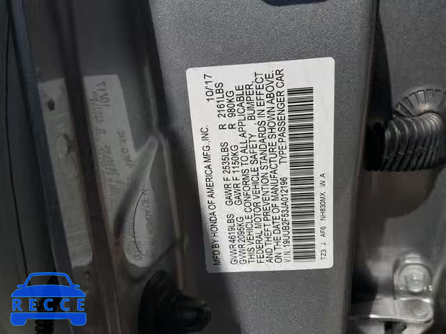 2018 ACURA TLX TECH 19UUB2F53JA012196 image 9