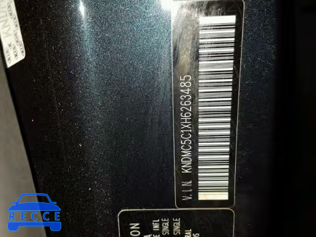 2017 KIA SEDONA EX KNDMC5C1XH6263485 зображення 9