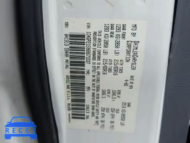 2006 DODGE CARAVAN C/ 1D4GP21E06B673337 Bild 9