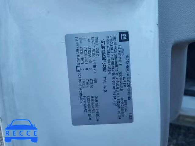 2009 GMC SIERRA K35 1GTJK736X9F184302 image 9
