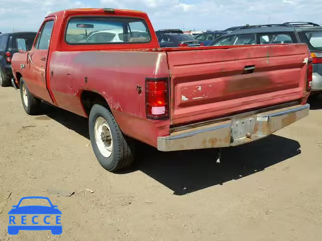 1987 DODGE D-SERIES D 1B7HD24T0HS423801 image 2