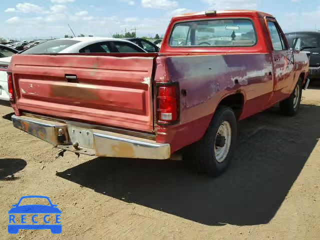 1987 DODGE D-SERIES D 1B7HD24T0HS423801 image 3