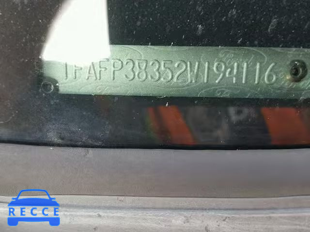 2002 FORD FOCUS ZTS 1FAFP38352W194116 image 9