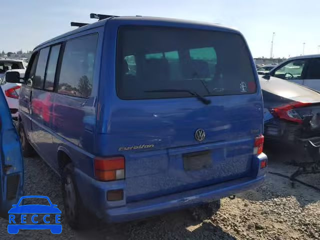 2000 VOLKSWAGEN EUROVAN MV WV2MH4703YH070971 image 2